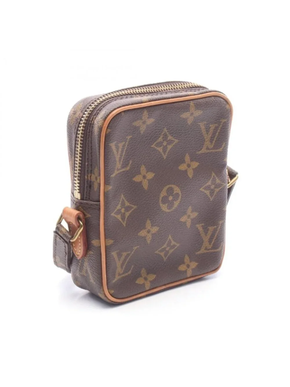 Louis Vuitton Viton Shoulder Bag Mini Danube Monogram Canvas Leather